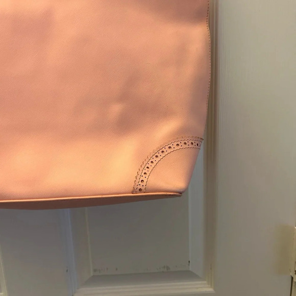 ! TORY BURCH Robinson Spectator EW SAFFIANO PINK  Leather Tote - Picture 3 of 8